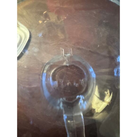 Vintage Clear Glass Pitcher with White Plastic Lid - Italy - Picture 7 of 7